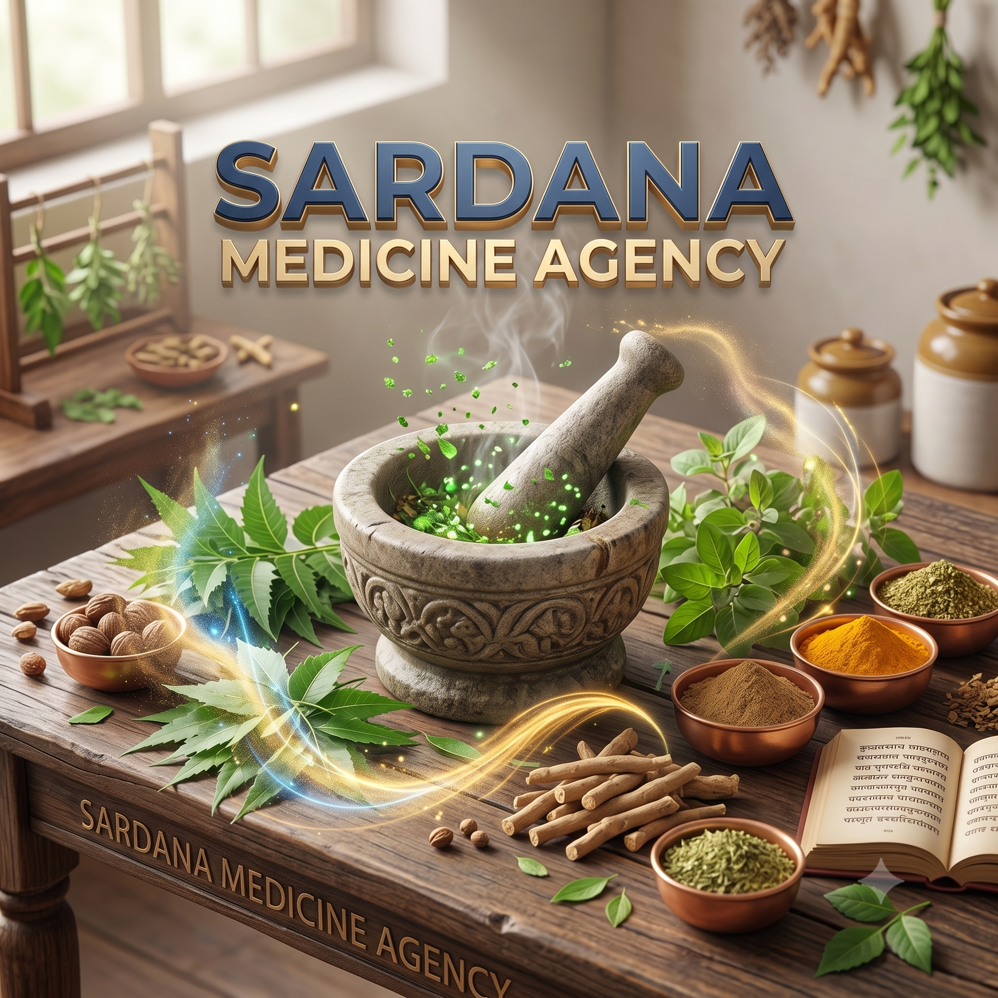 Sardana Medicine Agency 3D Composition